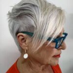 coupe de cheveux femme 60 ans avec lunettes