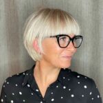 coupe de cheveux femme 60 ans avec lunettes