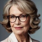 coupe de cheveux femme 70 ans avec lunettes