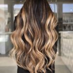 balayage blond sur brune