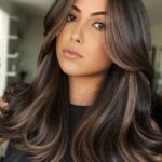 balayage blond sur brune