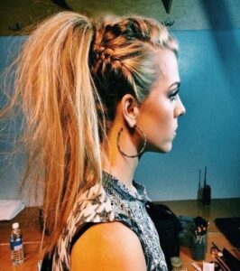 coiffure rock femme