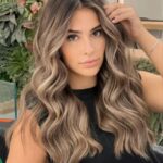 balayage blond sur brune