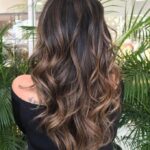 balayage blond sur brune