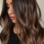 balayage blond sur brune