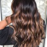 balayage blond sur brune