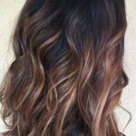 balayage blond sur brune