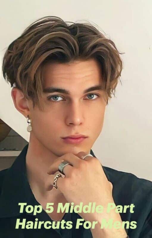 middle part homme