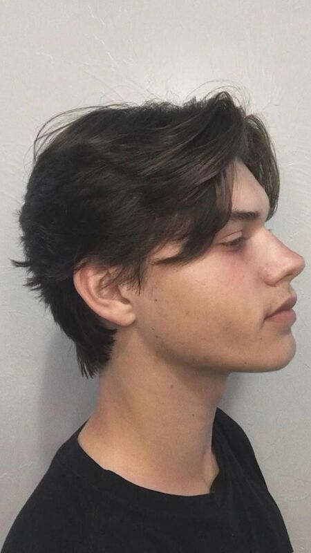 middle part homme