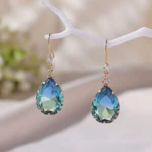 boucles d’oreilles aigue‑marine