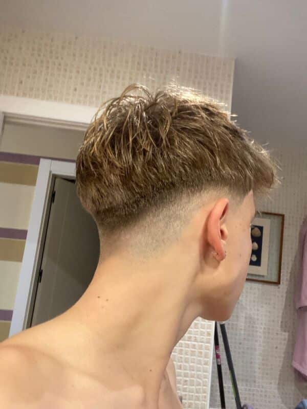 dégradé progressif homme