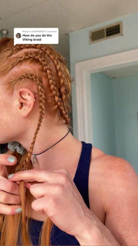 style viking cheveux