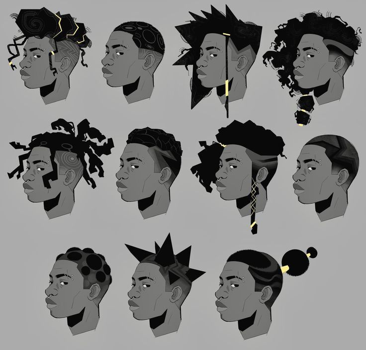 dégradé afro