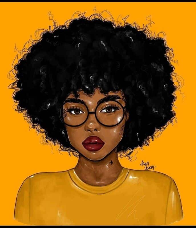 dégradé afro
