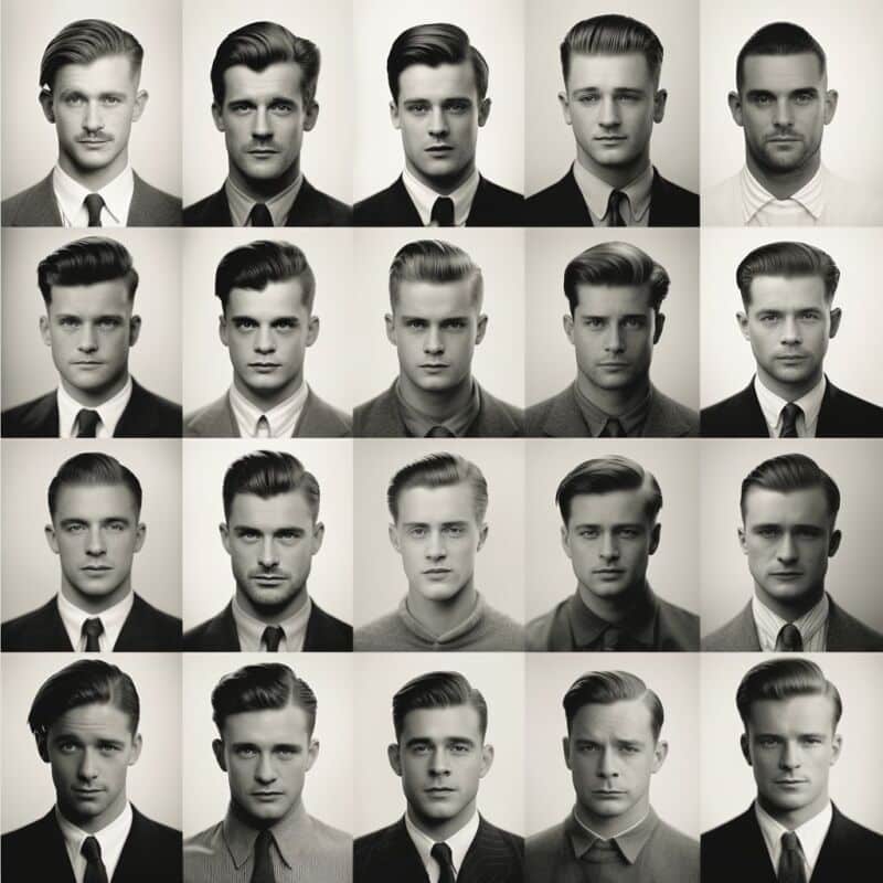 coiffure rétro homme