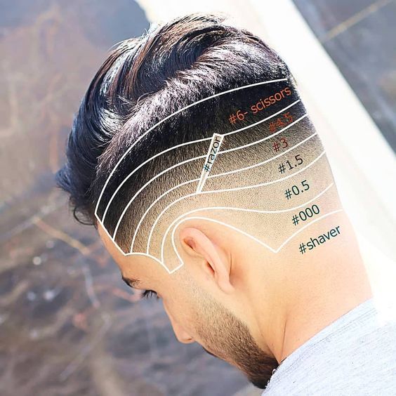 dégradé progressif homme
