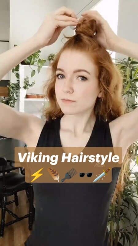 style viking cheveux