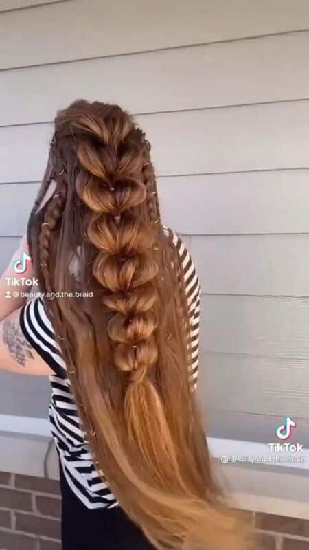 style viking cheveux