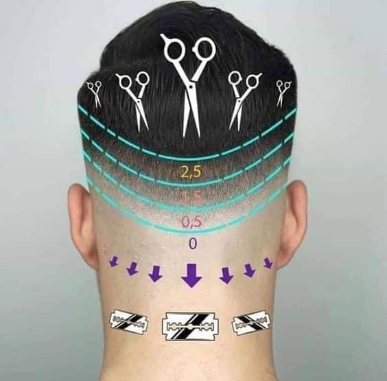 dégradé progressif homme