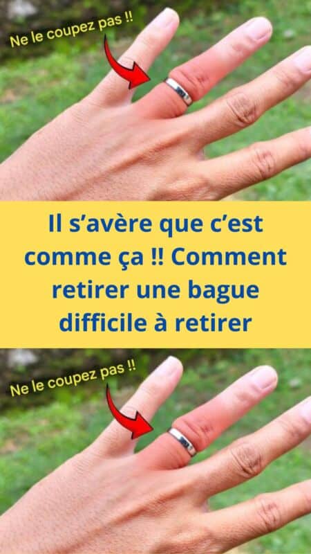 Réduire taille bague astuce
