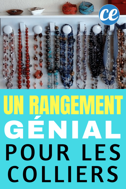 Rangement colliers sans nœuds