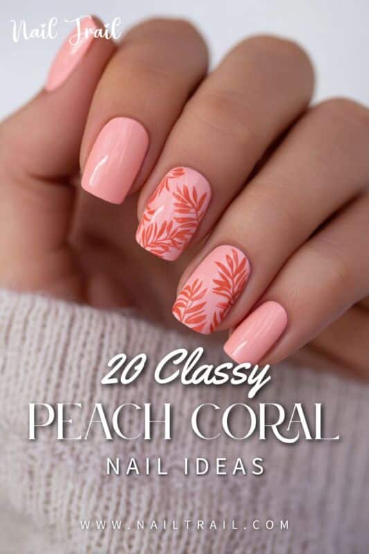 Ongles Été Corail
