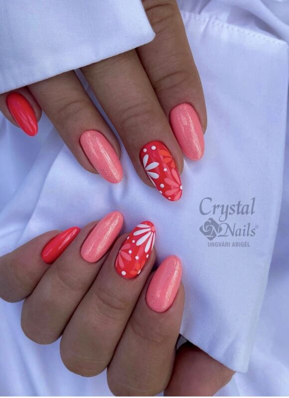 Ongles Été Corail
