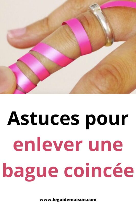 Réduire taille bague astuce