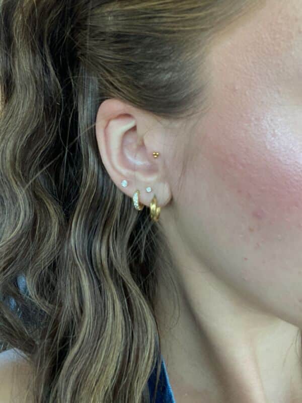 Piercing tragus esthétique