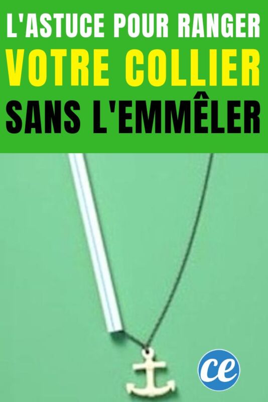 Rangement colliers sans nœuds