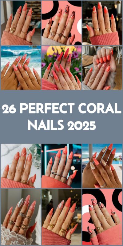 Ongles Été Corail