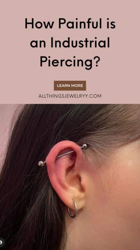 Piercing industriel esthétique