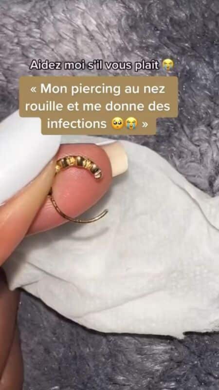Piercing téton guérison