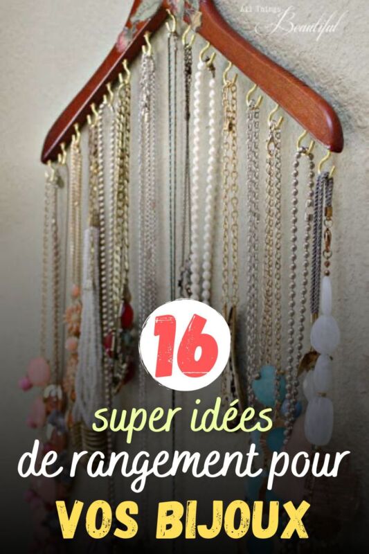 Rangement colliers sans nœuds