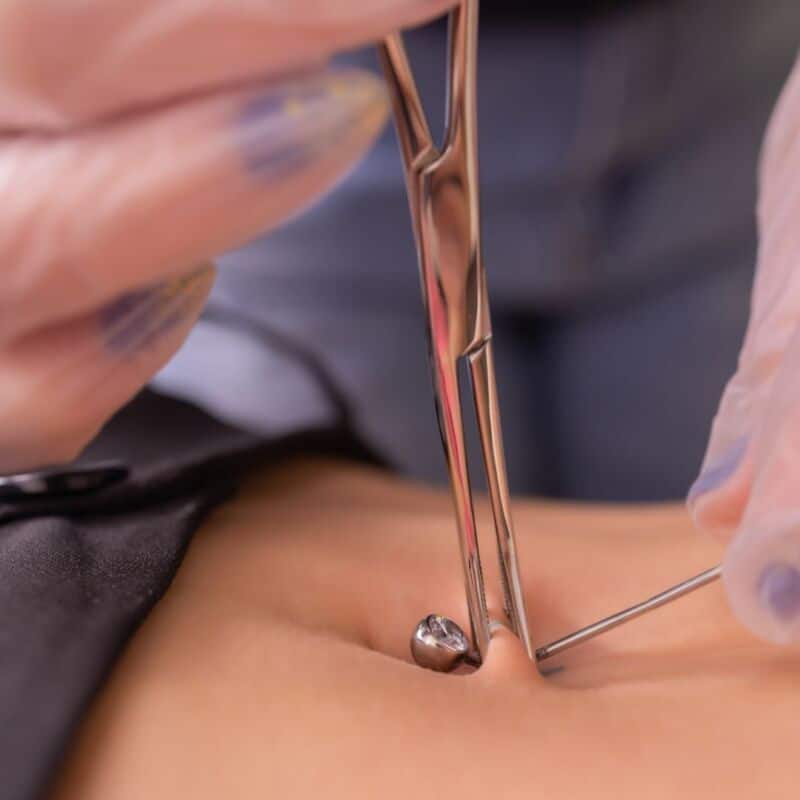 Guérison piercing nombril