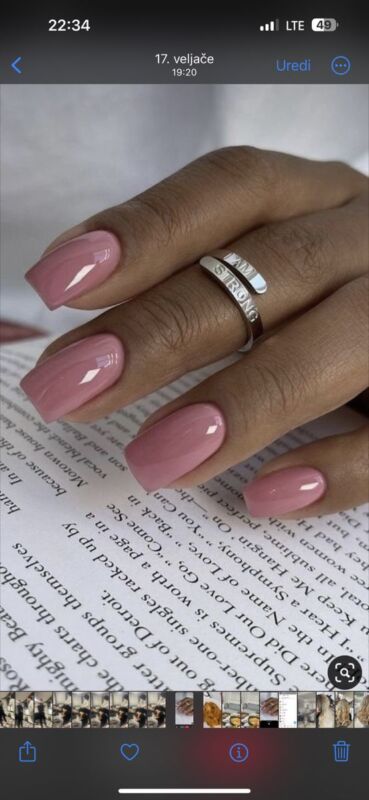 Manucure Dégradé Rose Mauve