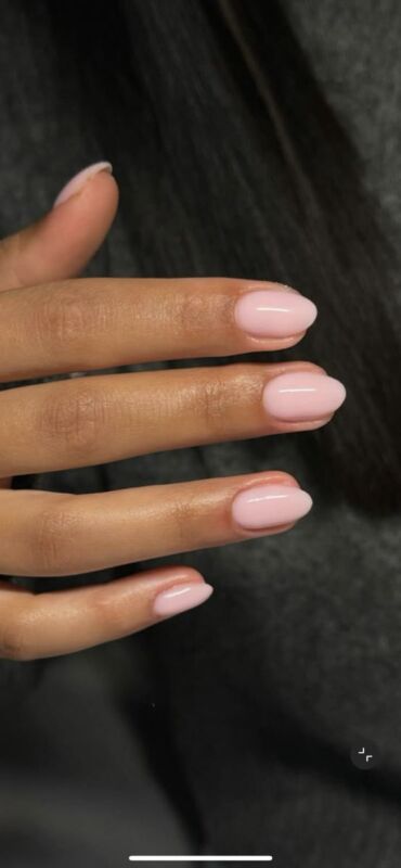 Ongles Gel Rose Discret