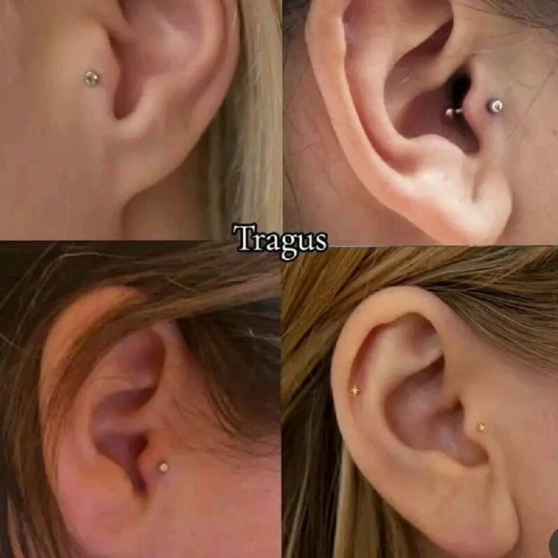 Piercing tragus esthétique