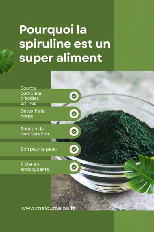 bienfaits spiruline