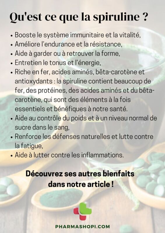 bienfaits spiruline