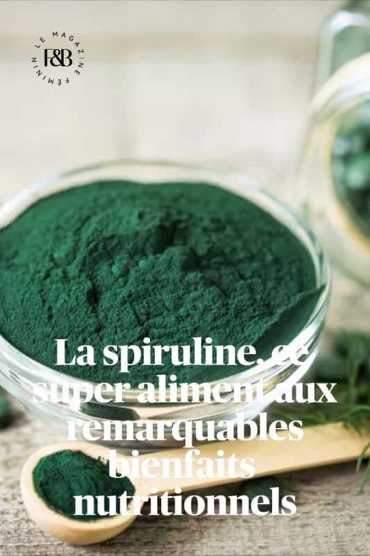 bienfaits spiruline