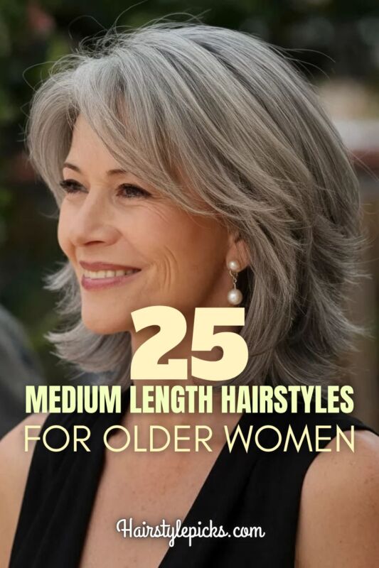 Coupe effilée élégante senior