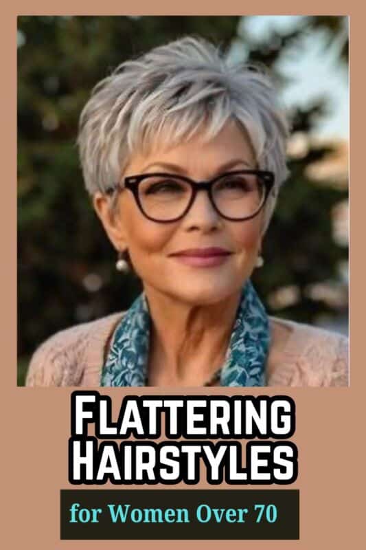 coiffures tendance lunettes âgées