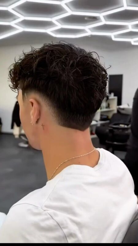Coupe dégradé espagnol élégante