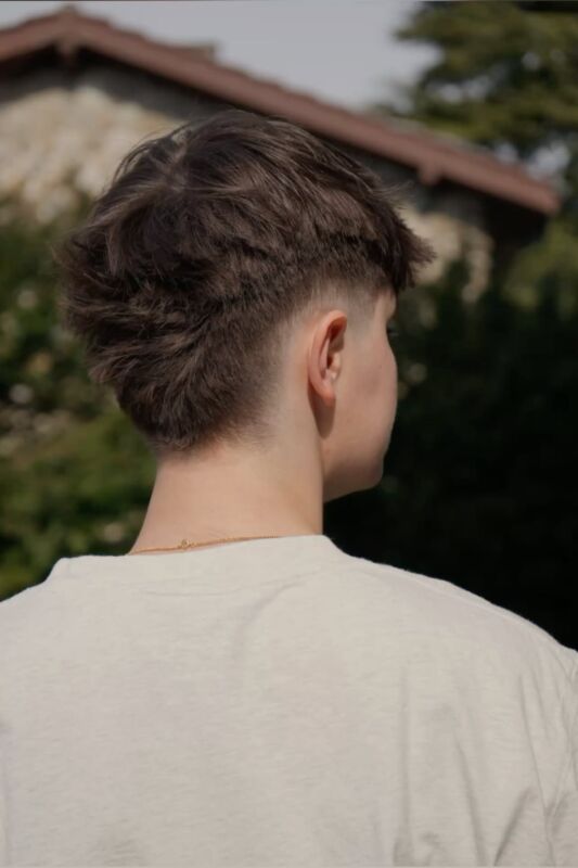 Coupe dégradé espagnol élégante